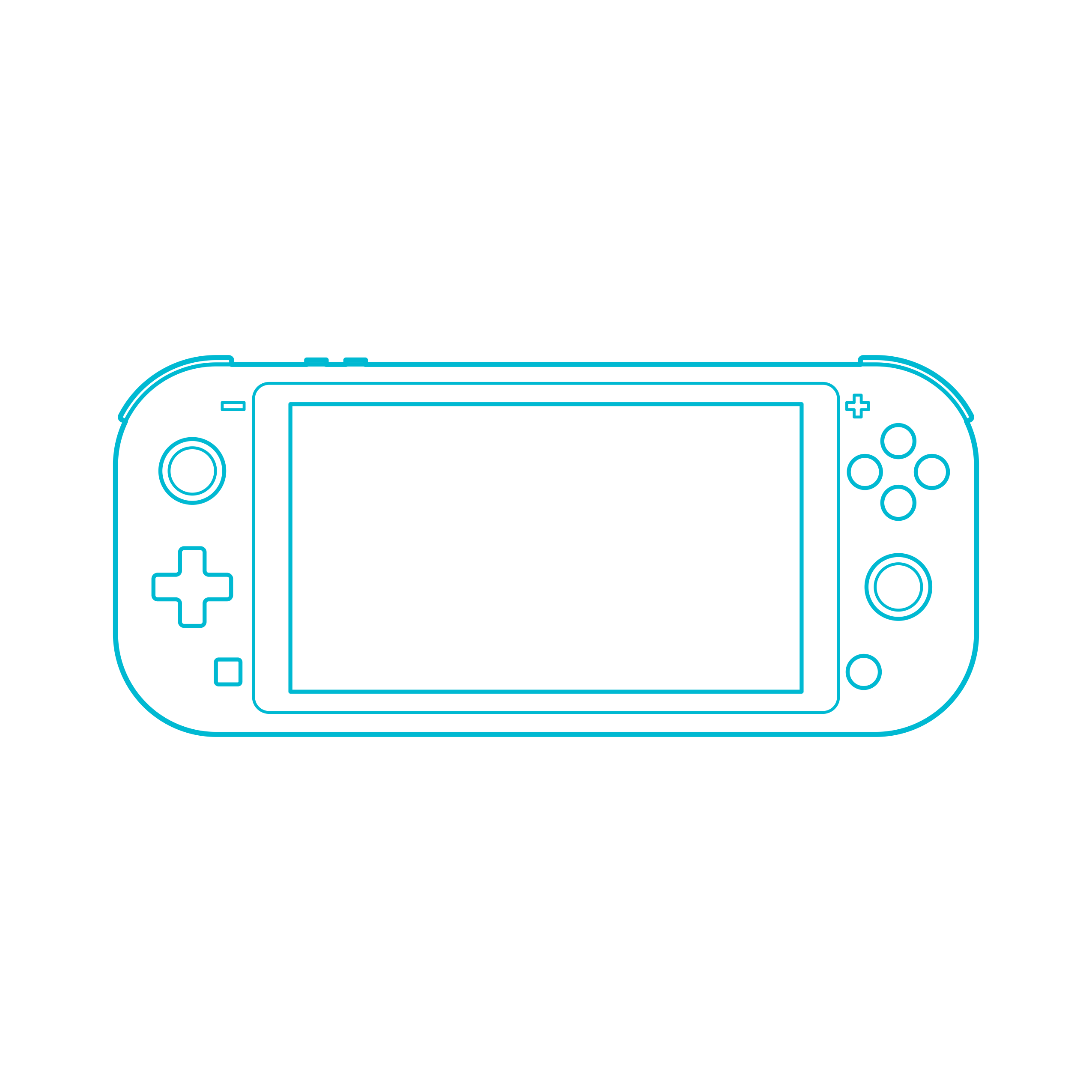 Digital Handheld Game Consoles Nintendo Switch Lite Line Art Illustration Svg Free Vectors
